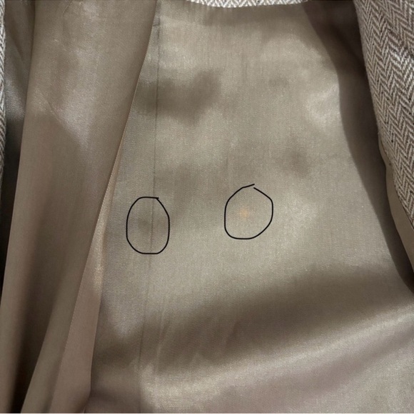 Casual Corner Wool Silk Blend Blazer Button Up Career Workwear Office Size 12 - Picture 11 of 16